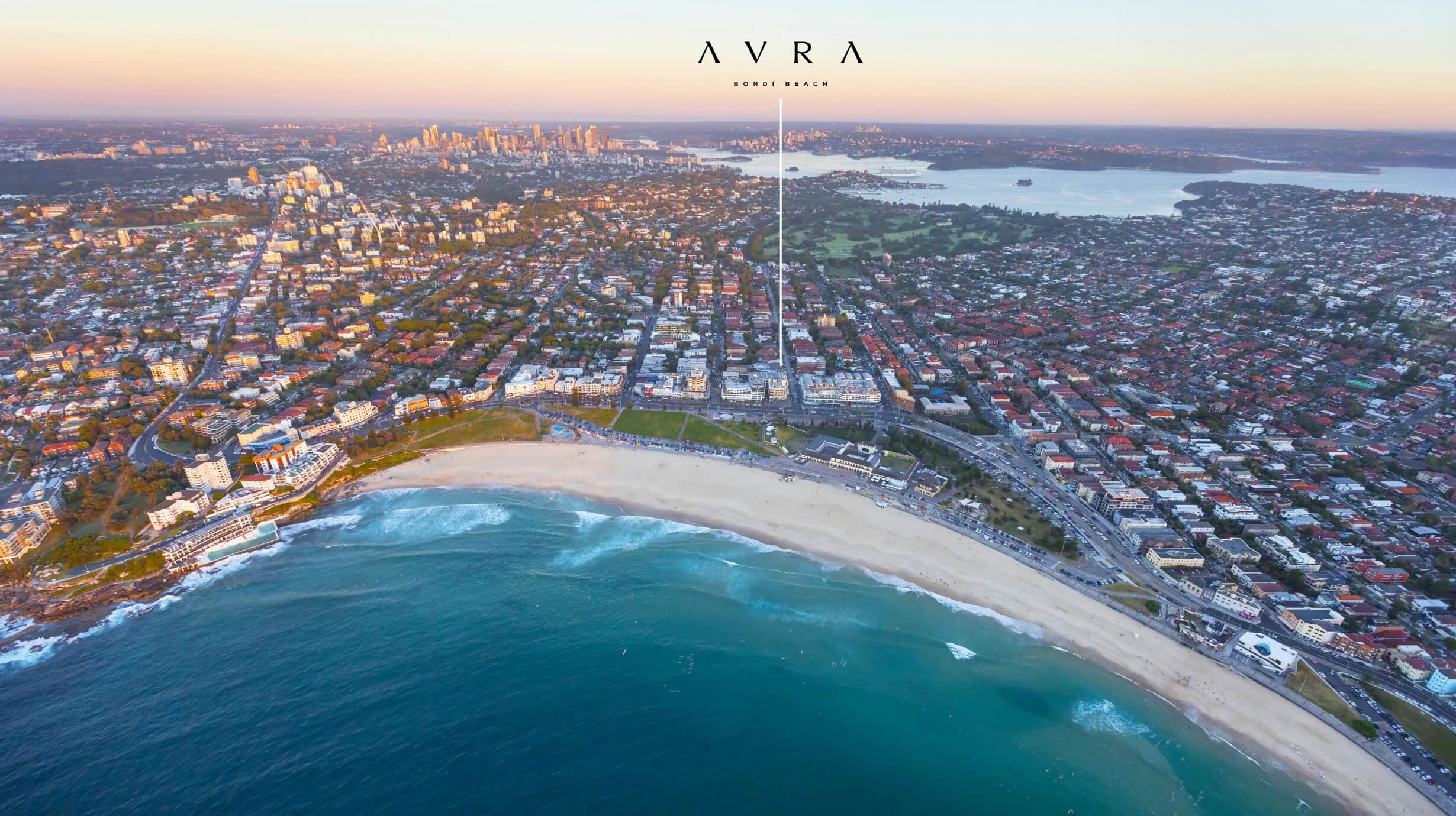 AVRA Bondi Beach aerial